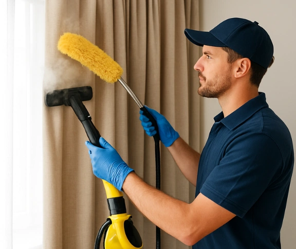 Trusted drapes cleaning technician Matty Curtain Cleaning campbelltown-nsw QLD
