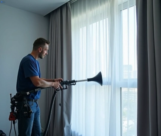 Professional drapes cleaning process tools Matty Curtain Cleaning campbelltown-nsw